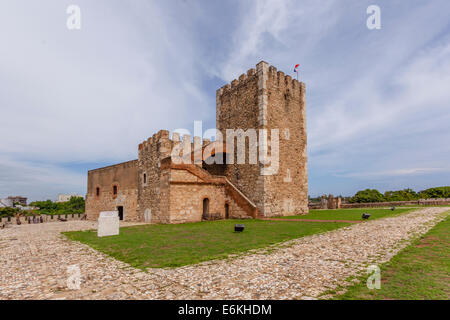 Fortaleza Ozama, Torre De Homenaje, XVI secolo, Zona Colonial, Unesco sito Hweritage, Santo Domingo, Repubblica Dominicana, Foto Stock