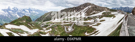 Grossglockner Hochalpenstrasse in Austria, la più alta strada in Europa Foto Stock