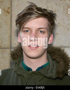 Cantante britannico songwriter George Ezra a oggi FM... Dotato di: George Esdra dove: Dublino, Irlanda quando: 19 Feb 2014 Foto Stock