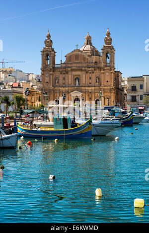 Chiesa di uva sultanina tal-paci, San. Giuseppe, Msida Creek, Valletta, Malta Foto Stock