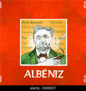 Isaac Albéniz, compositore spagnolo, 1860 - 1909 Foto Stock