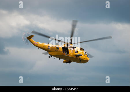 Royal Air Force Westland Sea King elicottero, Dawlish Air Show Aug 23, 2014. Foto Stock