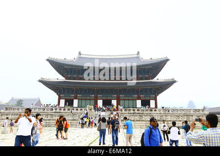 Gyeongbokgung Palace a Seul, Corea del Sud Foto Stock