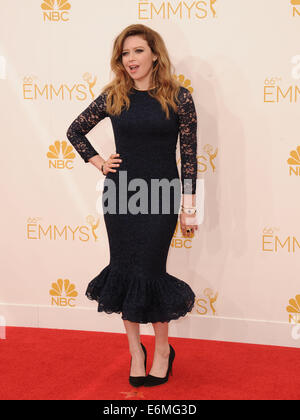 Los Angeles, California, USA. 25 Ago, 2014. NATASHA LYONNE frequentando la 66annuale di Primetime Emmy Awards - Arrivi presso il Nokia Theater. © D. lunga/Globe foto/ZUMA filo/Alamy Live News Foto Stock