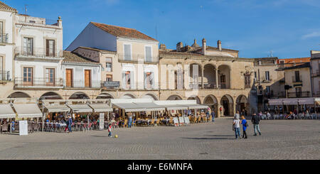 Plaza Mayor, la piazza principale di Trujillo, Spagna Foto Stock