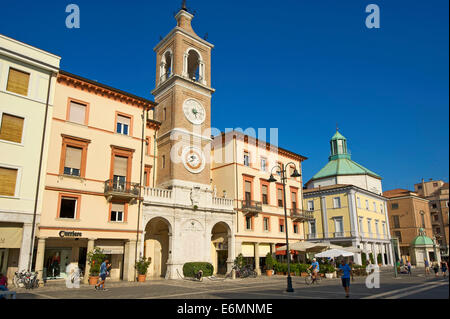 Piazza Tre Martiri, Rimini, Adriatico, regione Emilia Romagna, Italia Foto Stock