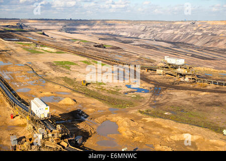 Tagebau Hambach miniere di superficie, Nord Reno-Westfalia, Germania Foto Stock