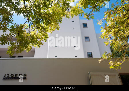 Il Bauhaus influenzato 1930 Isokon modernista appartamento edificio, progettato da Wells Coates, Hampstead, Londra. Foto Stock