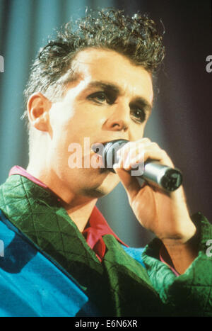 PET SHOP BOYS UK duo pop con Neil Tennant circa 1987. Foto Hanne Giordania Foto Stock