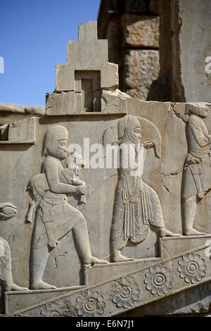 IRAN, Persepolis , Takht-e Jamshid ,il cerimoniale di capitale dell'Impero Achemenide (ca. 550-330 BCE), Foto Stock