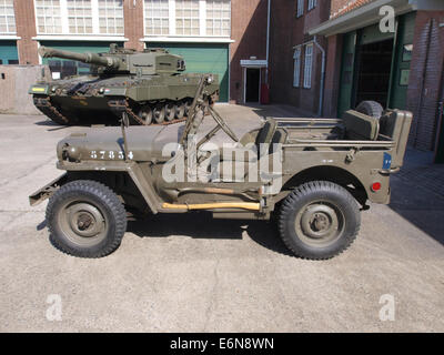 Cavalerie Museumdag 2010 Jeep Willys N57834 (10Aprile2010) pic1 Foto Stock