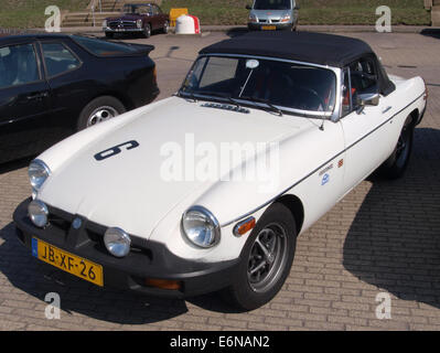 MG B TOURER NOI (1979), licenza olandese registrazione JB-XF-26, pic2 Foto Stock