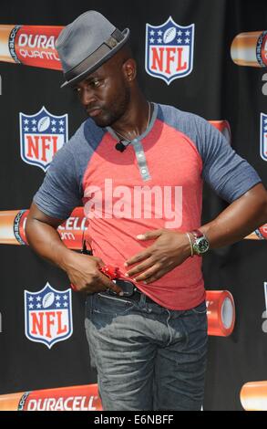 East Rutherford, NJ, Stati Uniti d'America. Il 27 agosto, 2014. Taye Diggs di presenze per duracell batteria Quantum dietro le quinte di MetLife Stadium, MetLife Stadium, East Rutherford, NJ 27 agosto 2014. © Kristin Callahan/Everett raccolta/Alamy Live News Foto Stock