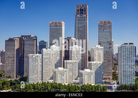 Pechino, Cina CBD lo skyline della citta'. Foto Stock