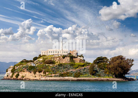 Isola di Alcatraz a San Francisco, Stati Uniti d'America. Foto Stock