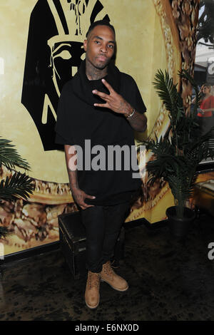 Artista di registrazione TYGA assiste Grand Opening ultimi re Flagship Store con: Wiz Khalifa dove: Los Angeles, California, Stati Uniti quando: 20 Feb 2014 Foto Stock