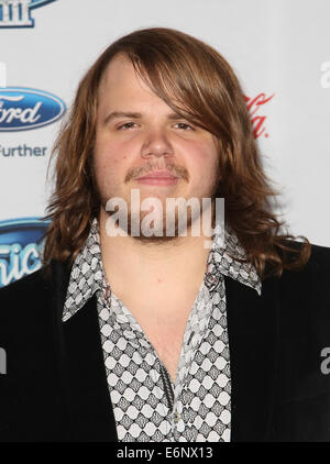 Soddisfare i "idolo americano XIII' finalisti party in Fig & Olive in West Hollywood con: Caleb Johnson dove: Los Angeles, California, Stati Uniti quando: 20 Feb 2014 Foto Stock