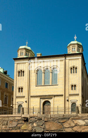La Grande Sinagoga a Stora Nygatan, vicino Drottningtorget, Göteburg, Svezia. Foto Stock