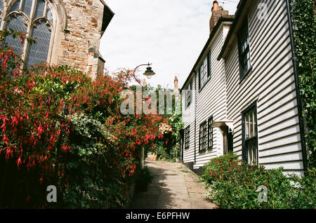 Passaggio di chiesa, Hastings Old Town, East Sussex GB Foto Stock