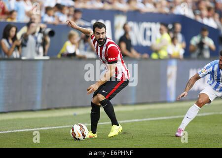 Malaga, Spagna. 23 Ago, 2014. Mikel Balenziaga (Bilbao) Calcio/Calcetto : spagnolo "Liga Española" corrispondono tra Malaga e Athletic Club Bilbao a La Rosaleda stadio in Malaga, Spagna . © Mutsu Kawamori/AFLO/Alamy Live News Foto Stock