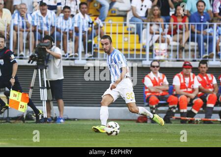 Malaga, Spagna. 23 Ago, 2014. Sergi Dader (Malaga) Calcio/Calcetto : spagnolo "Liga Española" corrispondono tra Malaga e Athletic Club Bilbao a La Rosaleda stadio in Malaga, Spagna . © Mutsu Kawamori/AFLO/Alamy Live News Foto Stock