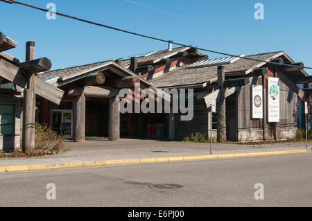 Elk203-4379 Canada, British Columbia, Prince Rupert, museo di Northern BC Foto Stock