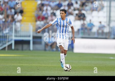 Malaga, Spagna. 23 Ago, 2014. Weligton (Malaga) Calcio/Calcetto : spagnolo "Liga Española" corrispondono tra Malaga e Athletic Club Bilbao a La Rosaleda stadio in Malaga, Spagna . © Mutsu Kawamori/AFLO/Alamy Live News Foto Stock