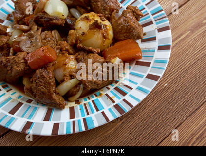 Ragù di selvaggina - agriturismo in stile rustico vecchio Foto Stock