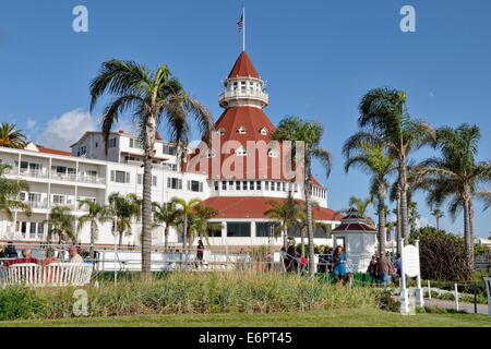 Storico Hotel del Coronado, costruita nel 1888, San Diego, California, Stati Uniti d'America Foto Stock