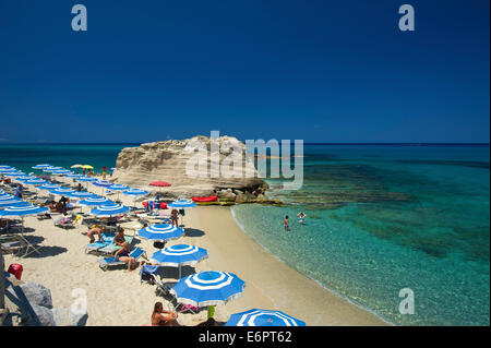 Spiaggia di Tropea, Calabria, Italia Foto Stock