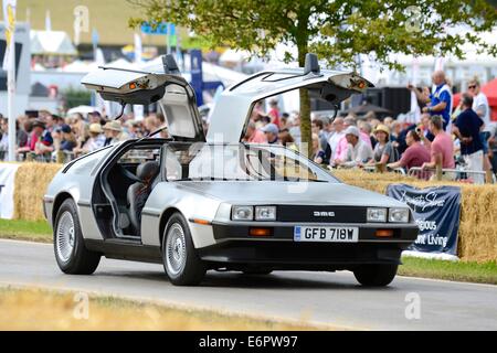 DeLorean DMC12 a Chris Evans' CarFest Sud in aiuto dei bambini in stato di necessità Foto Stock