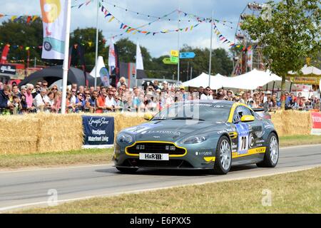 Aston Martin V8 N430 a Chris Evans' CarFest Sud in aiuto dei bambini in stato di necessità Foto Stock