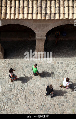 Dalt Vila ponte levatoio e Portal de Ses Taules nella zona vecchia di Ibiza - Ibiza Foto Stock