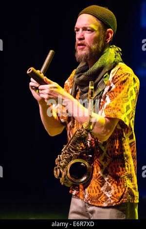 La Souljazz Orchestra al Festival Lent, Maribor, Slovenia, Unione Europea Foto Stock