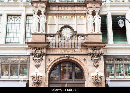 Il magazzino Macy's, ingresso originale, 34th Street, Manhattan, New York, New York, Stati Uniti d'America Foto Stock