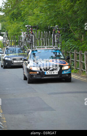 Azione dalla British Road cycling Championships 2010. Orzo Lancashire. Foto Stock