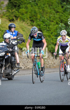 Azione dalla British Road cycling Championships 2010. Orzo Lancashire. Foto Stock