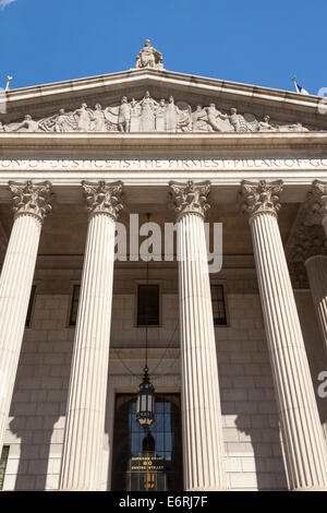 Suprema Corte di New York, 60 Centre Street, Foley Square, Manhattan, New York, New York, Stati Uniti d'America Foto Stock