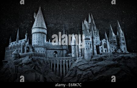 La scuola di Hogwarts scuola di magia e stregoneria di Hogwarts. Foto Stock