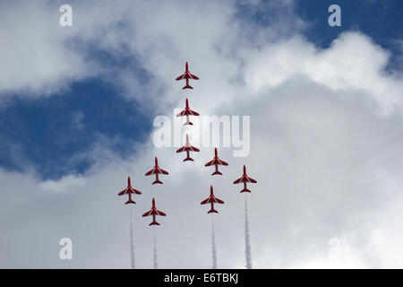 Le frecce rosse Concord formazione Foto Stock