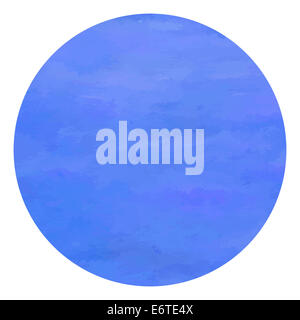 Deep Blue round acquerello banner sfondo. Realizzato in un vettore. Foto Stock