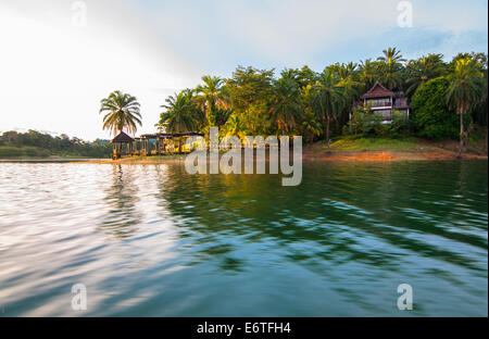 Resort a Kenyir Lake, terengganu, Malaysia Foto Stock