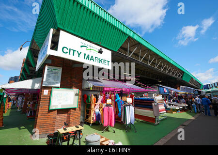 Il mercato della città di Peterborough Cambridgeshire Regno Unito Foto Stock