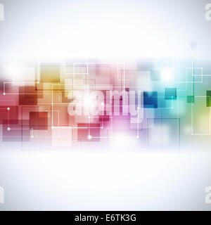 Abstract della tecnologia e business communications sfondo multicolore Foto Stock