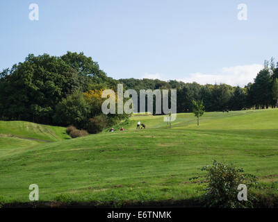 Gli amanti del golf il famoso campo da golf Haigh Hall Country Park wigan greater manchester Foto Stock