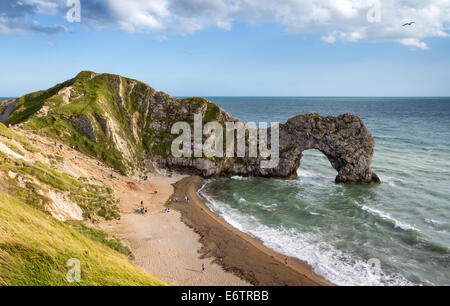 Durdle porta sul Jurassic Coast in Dorset Foto Stock