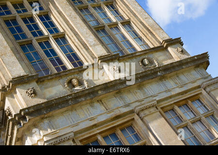 Dettagli architettonici di Longleat House nel Wiltshire. Foto Stock