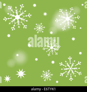 Stern Schneestern Schneesterne Sterne Muster gruen Pattern Frohe Weihnachten Weihnachtsstern Weihnachtssterne Sternmuster Kontur Foto Stock