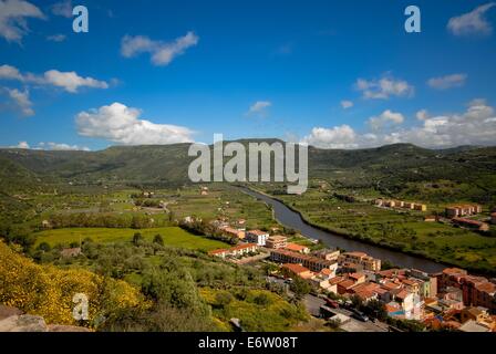 Bosa in Sardegna, Italia Foto Stock