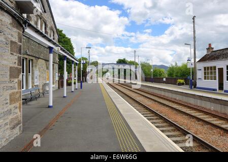 Blair Atholl stazione ferroviaria in Highland, Scotland, Regno Unito Foto Stock